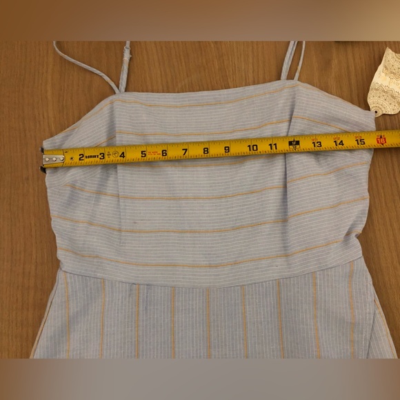 Altar’d State||Pale blue sleeveless romper, skort front•••asymmetrical skirt,NWT - Picture 14 of 16